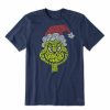 Clothing * | Best Reviews Of Shirts Men'S Life Is Good Wordy Grinch Crusher T-Shirt Dkst Blue