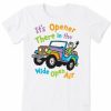 Clothing * | Brand New Shirts Women'S Life Is Good Wide Open There Atv T-Shirt Cloud White