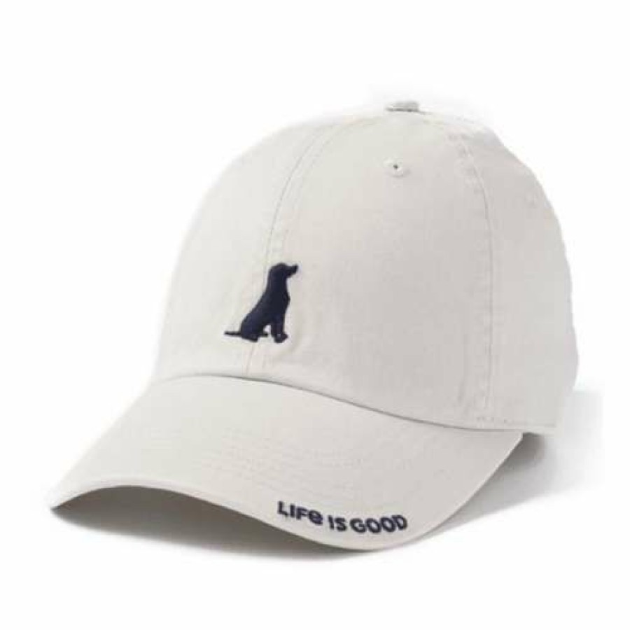 Accessories * | Budget Hats & Caps Women'S Life Is Good Wag On Dog Chill Adjustable Hat