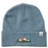 Accessories * | Outlet Hats & Caps Adult Life Is Good Snowy Mountain Cuffed Beanie SmoBest Blue