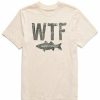 Clothing * | Best Deal Shirts Men'S Life Is Good Wtf Crusher T-Shirt White