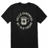 Clothing * | Best Deal Shirts Men'S Life Is Good Hellow Darkness My Old Friend Crusher T-Shirt Jet Black