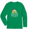 Clothing * | Cheapest Shirts Women'S Life Is Good I'Ll Be Watching You Dog Long Sleeve T-Shirt Kelly Green