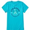 Clothing * | Brand New Shirts Women'S Life Is Good In Tents 94 Crusher Lite T-Shirt Island Blue