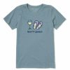 Clothing * | Best Sale Shirts Women'S Life Is Good Keep It Simple T-Shirt SmoBest Blue