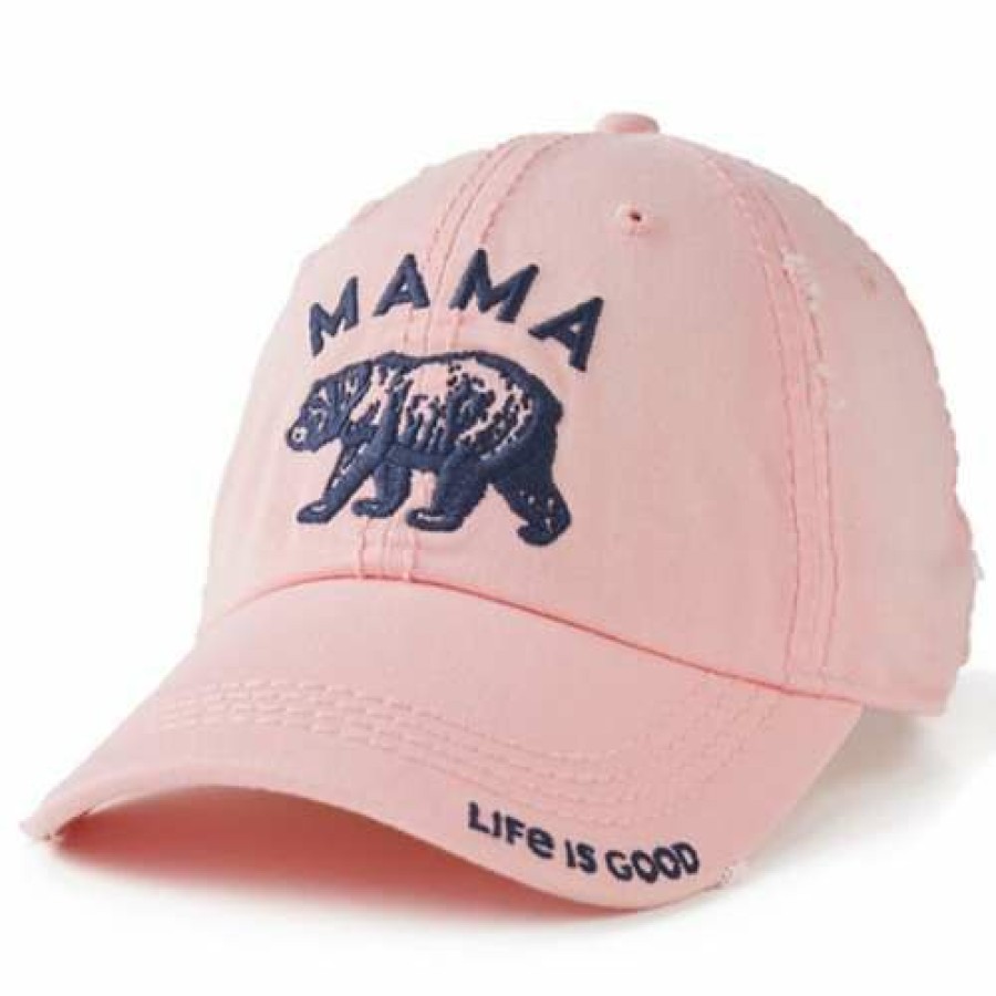 Accessories * | Cheapest Hats & Caps Women'S Life Is Good Mama Bear Adjustable Hat