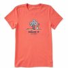 Clothing * | Promo Shirts Women'S Life Is Good Diggin It T-Shirt Mango Orange