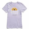 Clothing * | Hot Sale Shirts Women'S Life Is Good I'Ll Be Watching T-Shirt Purple