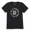 Clothing * | Best Sale Shirts Women'S Life Is Good Hello Darkness T-Shirt Jet Black